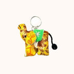Elephant Textile Keychain | Handmade Zipper Pull from Upcycled Fabric | Thailand Keychains La Vie Bien Elephant Textile Keychain | Handmade Zipper Pull from Upcycled Fabric | Thailand