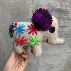 Ellie the Elephant: Repurposed Wool Boho Decor - Mexico Decor La Vie Bien Ellie the Elephant: Repurposed Wool Boho Decor - Mexico