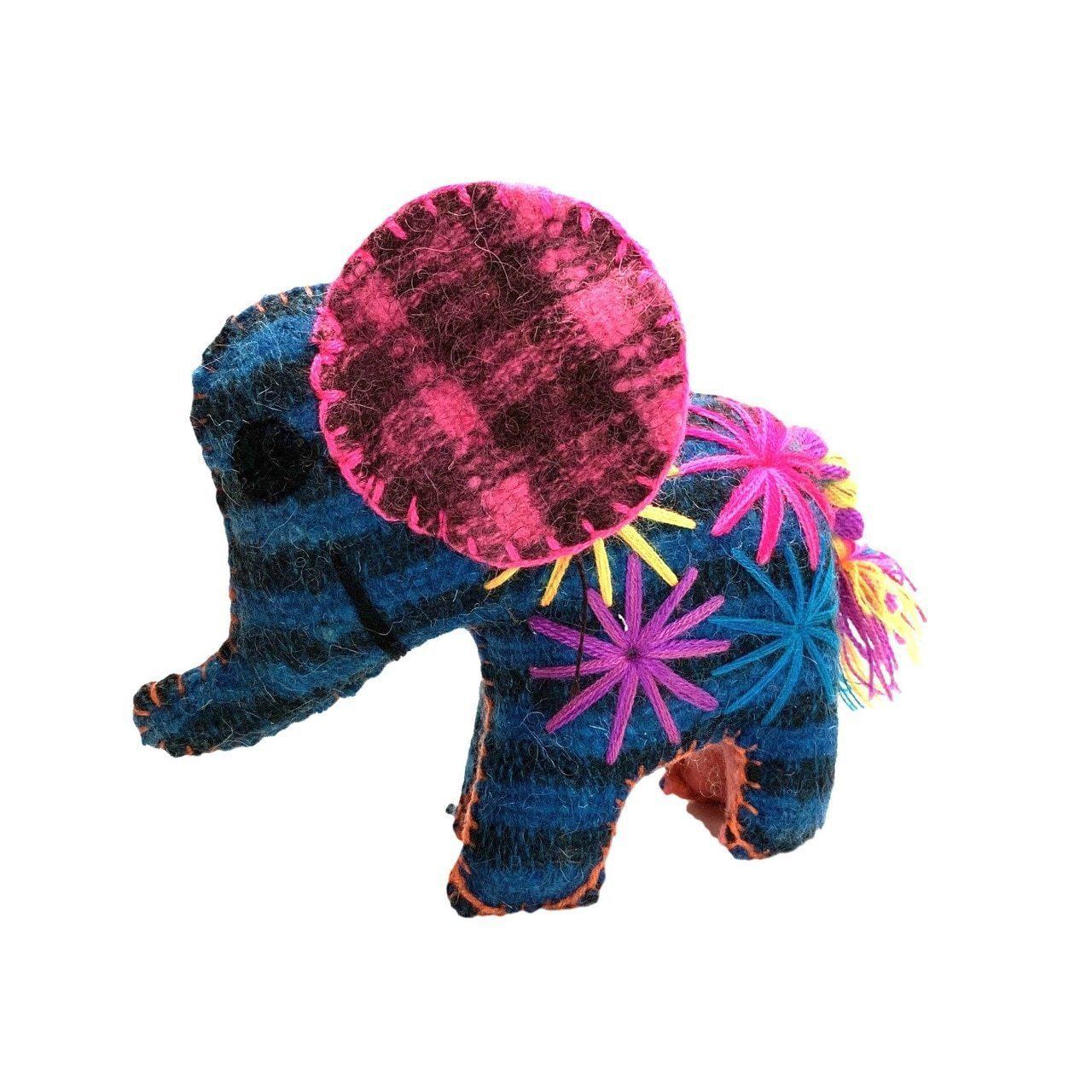 Ellie the Elephant: Repurposed Wool Boho Decor - Mexico Decor La Vie Bien Ellie the Elephant: Repurposed Wool Boho Decor - Mexico