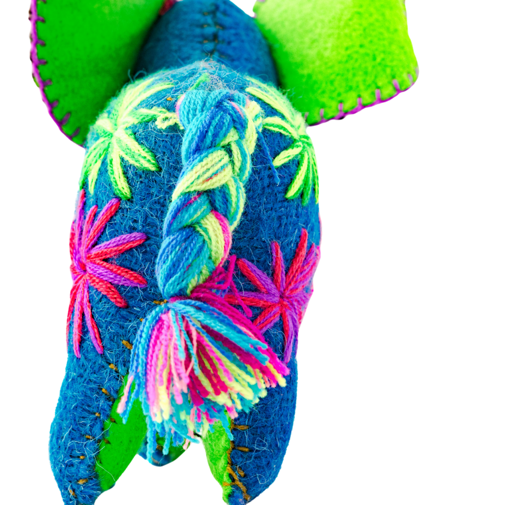Ellie the Elephant: Repurposed Wool Boho Decor - Mexico Decor La Vie Bien Ellie the Elephant: Repurposed Wool Boho Decor - Mexico