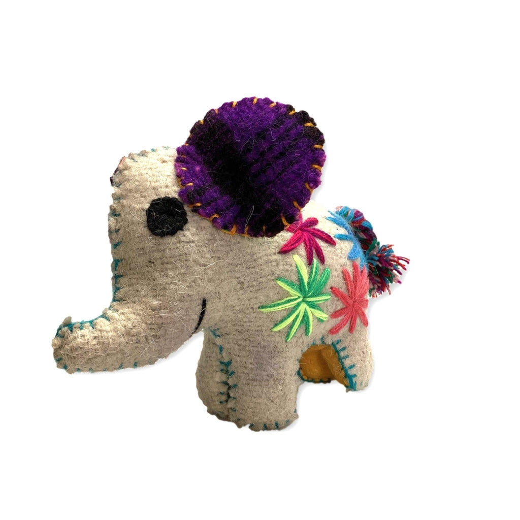 Ellie the Elephant: Repurposed Wool Boho Decor - Mexico Decor La Vie Bien Ellie the Elephant: Repurposed Wool Boho Decor - Mexico