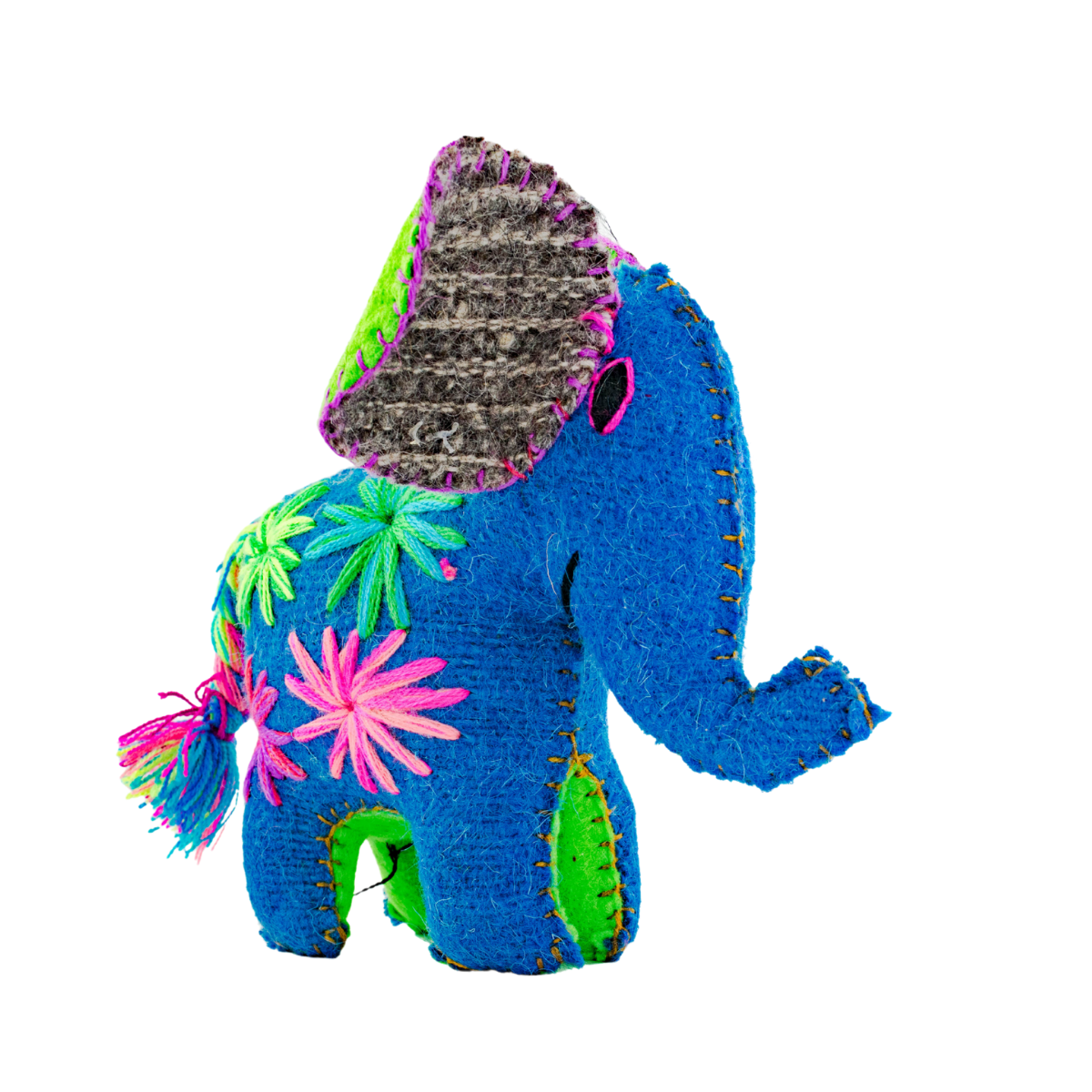 Ellie the Elephant: Repurposed Wool Boho Decor - Mexico Decor La Vie Bien Ellie the Elephant: Repurposed Wool Boho Decor - Mexico