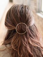 Ellipse Circle Hair Clip