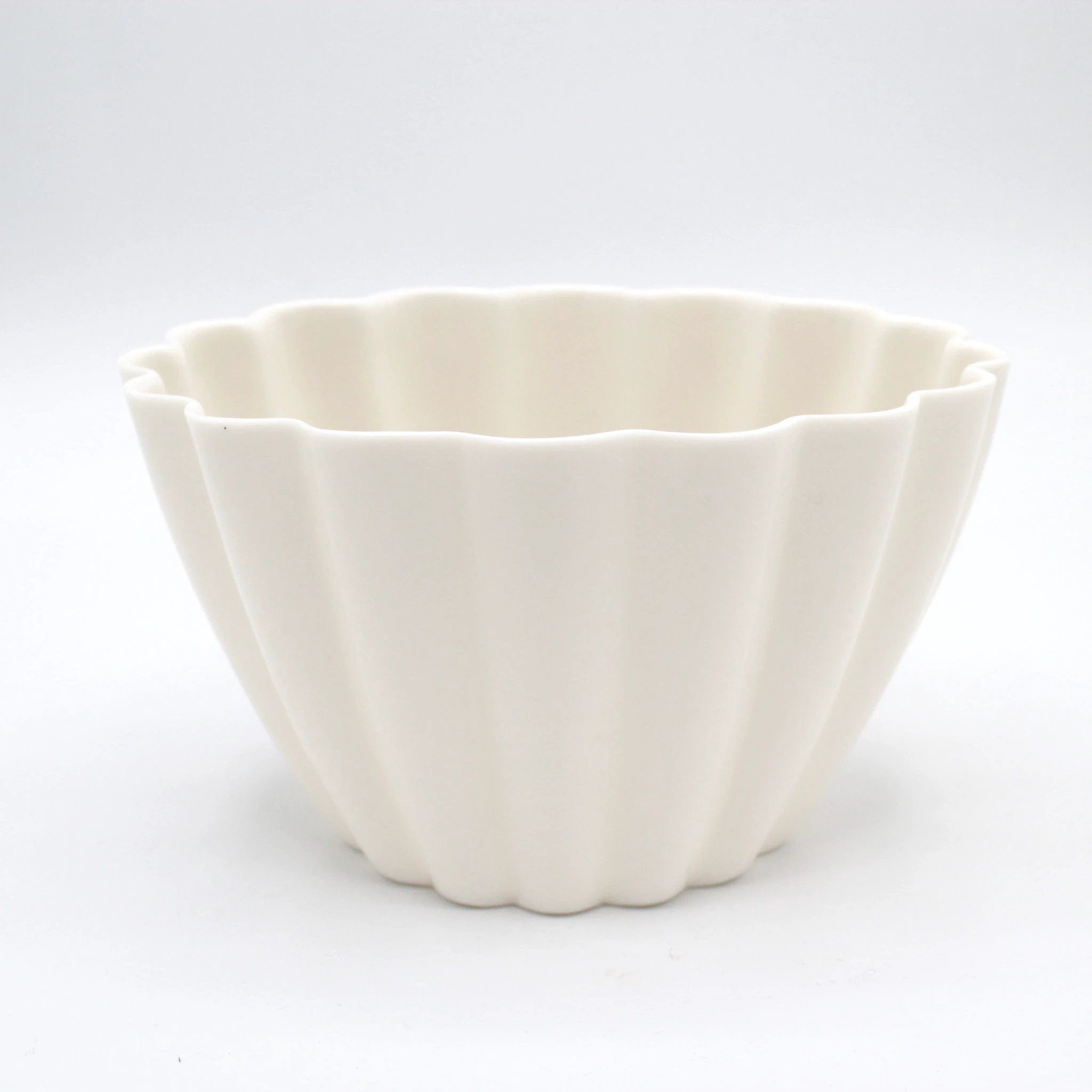 Elysian Fluted Porcelain Candle Holder by Ember Collective