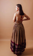 Ema Long Dress with Slit by Raas