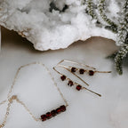 Ember Glow Garnet Necklace by Derive Jewelry
