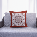 Embroidered Artisan Made Boho Style Star Cushion - Thailand Decor La Vie Bien Embroidered Artisan Made Boho Style Star Cushion - Thailand