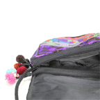Embroidered Birds Hmong Style Purple Pompom Crossbody Bag - Thailand Bags La Vie Bien Embroidered Birds Hmong Style Purple Pompom Crossbody Bag - Thailand
