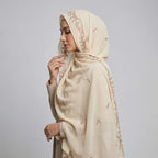 Embroidered Chiffon Hijab Scarf | Chiffon Hijab With Embroidery (MH220) La Vie Bien Embroidered Chiffon Hijab Scarf | Chiffon Hijab With Embroidery (MH220)