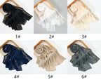 Embroidered Chiffon Hijab Scarf | Chiffon Hijab With Embroidery (MH220)