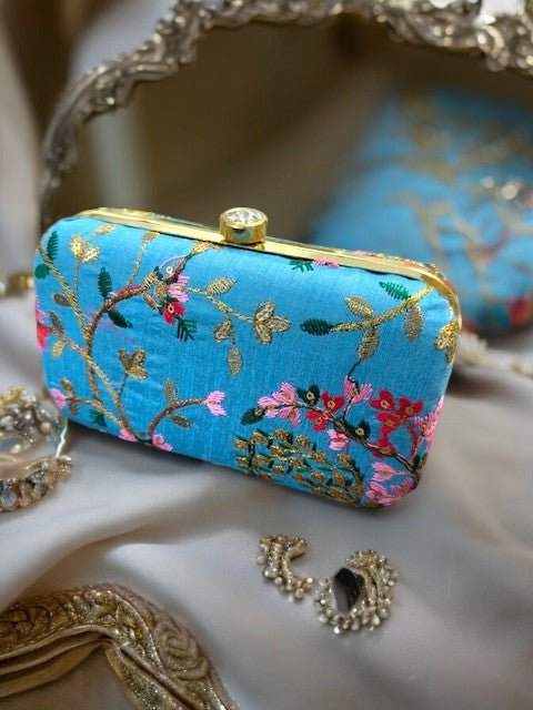 Embroidered Clutch Clutch La Vie Bien Embroidered Clutch