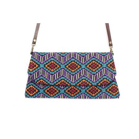 Embroidered Convertible Clutch | Crossbody Bag - Thailand Bags La Vie Bien Embroidered Convertible Clutch | Crossbody Bag - Thailand