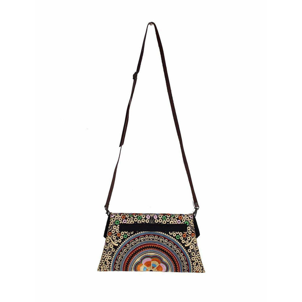 Embroidered Convertible Clutch | Crossbody Bag - Thailand Bags La Vie Bien Embroidered Convertible Clutch | Crossbody Bag - Thailand