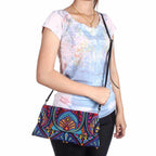 Embroidered Convertible Clutch | Crossbody Bag - Thailand Bags La Vie Bien Embroidered Convertible Clutch | Crossbody Bag - Thailand