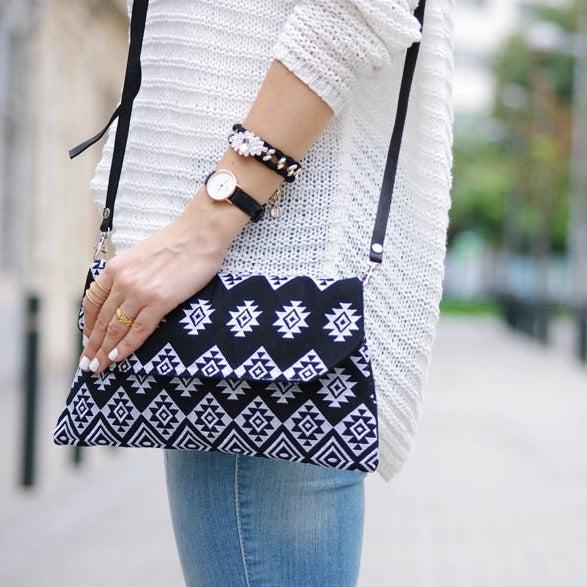 Embroidered Convertible Clutch | Crossbody Bag - Thailand Bags La Vie Bien Embroidered Convertible Clutch | Crossbody Bag - Thailand