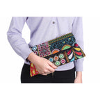 Embroidered Convertible Clutch | Crossbody Bag - Thailand Bags La Vie Bien Embroidered Convertible Clutch | Crossbody Bag - Thailand
