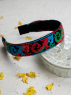 Embroidered Dragon Headband by Ash & Rose