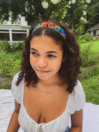 Embroidered Dragon Headband by Ash & Rose