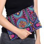 Embroidered Envelope Clutch | iPad Bag - Thailand Bags La Vie Bien Embroidered Envelope Clutch | iPad Bag - Thailand