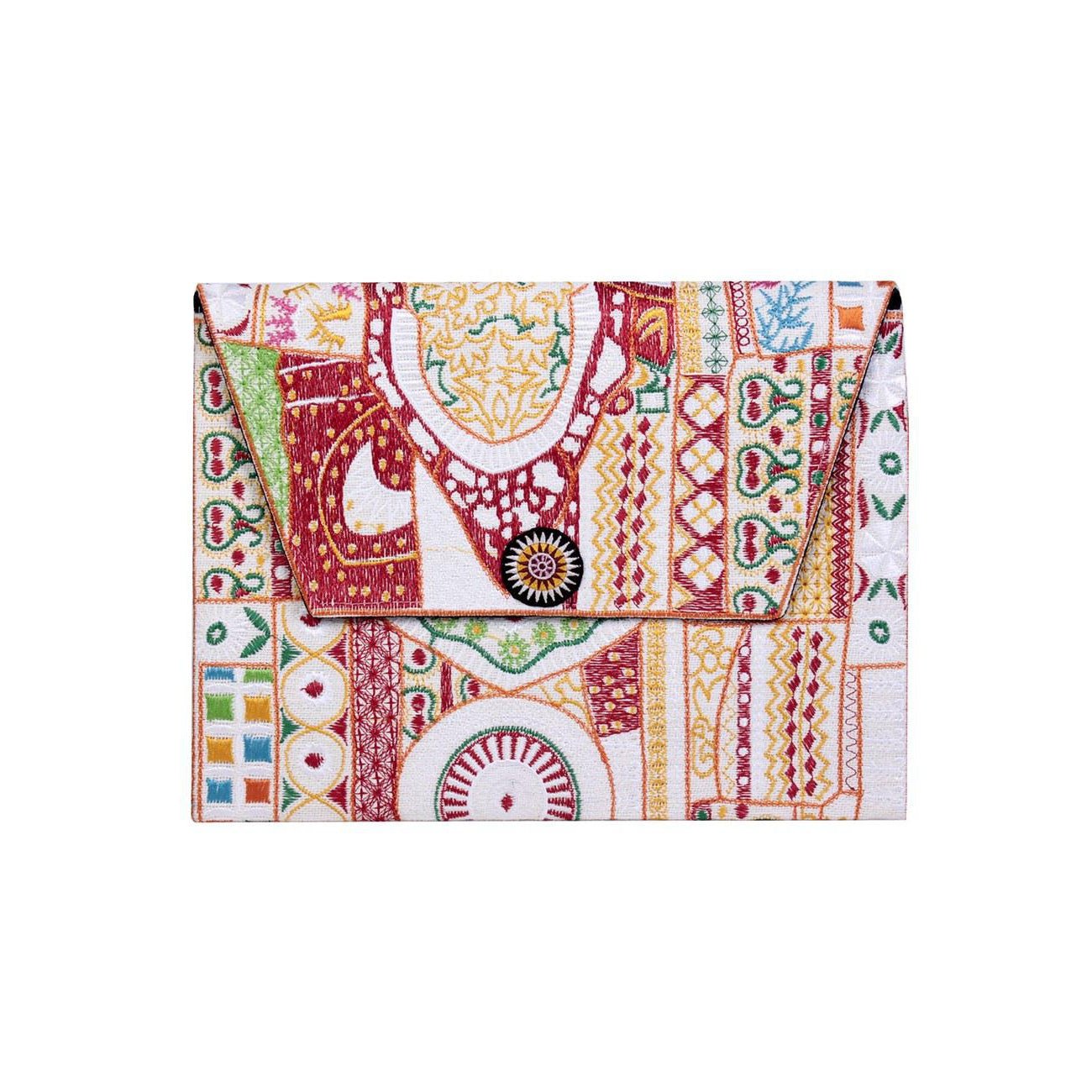 Embroidered Envelope Clutch | iPad Bag - Thailand Bags La Vie Bien Embroidered Envelope Clutch | iPad Bag - Thailand