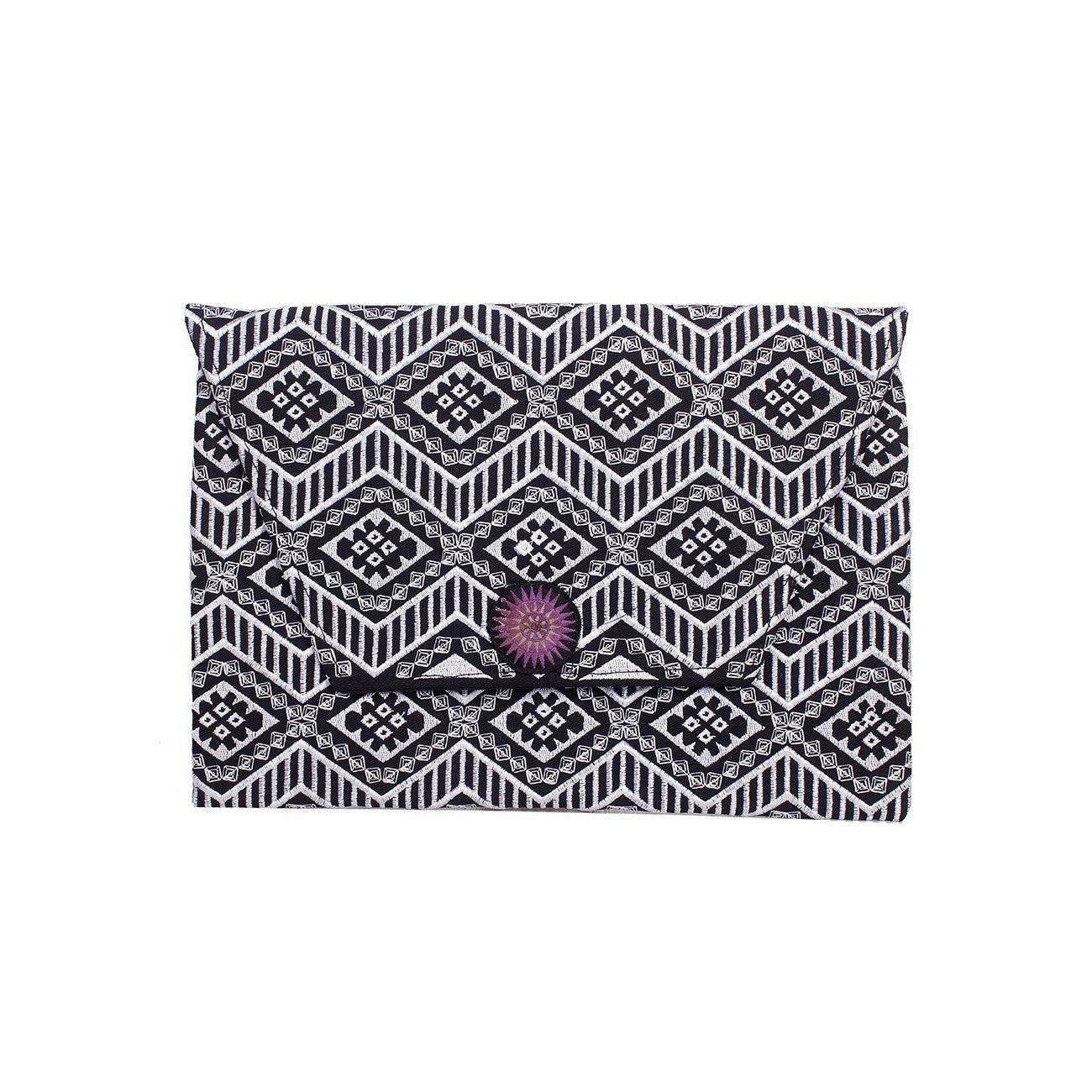 Embroidered Envelope Clutch | iPad Bag - Thailand Bags La Vie Bien Embroidered Envelope Clutch | iPad Bag - Thailand