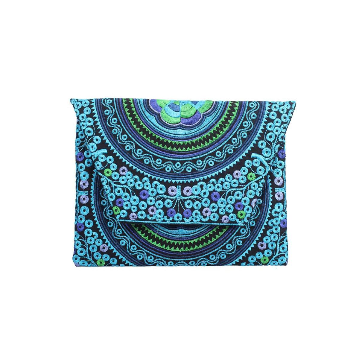 Embroidered Envelope Clutch | iPad Bag - Thailand Bags La Vie Bien Embroidered Envelope Clutch | iPad Bag - Thailand