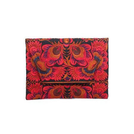 Embroidered Envelope Clutch | iPad Bag - Thailand Bags La Vie Bien Embroidered Envelope Clutch | iPad Bag - Thailand