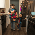 Embroidered Floral Apron Set by Anelia Co.