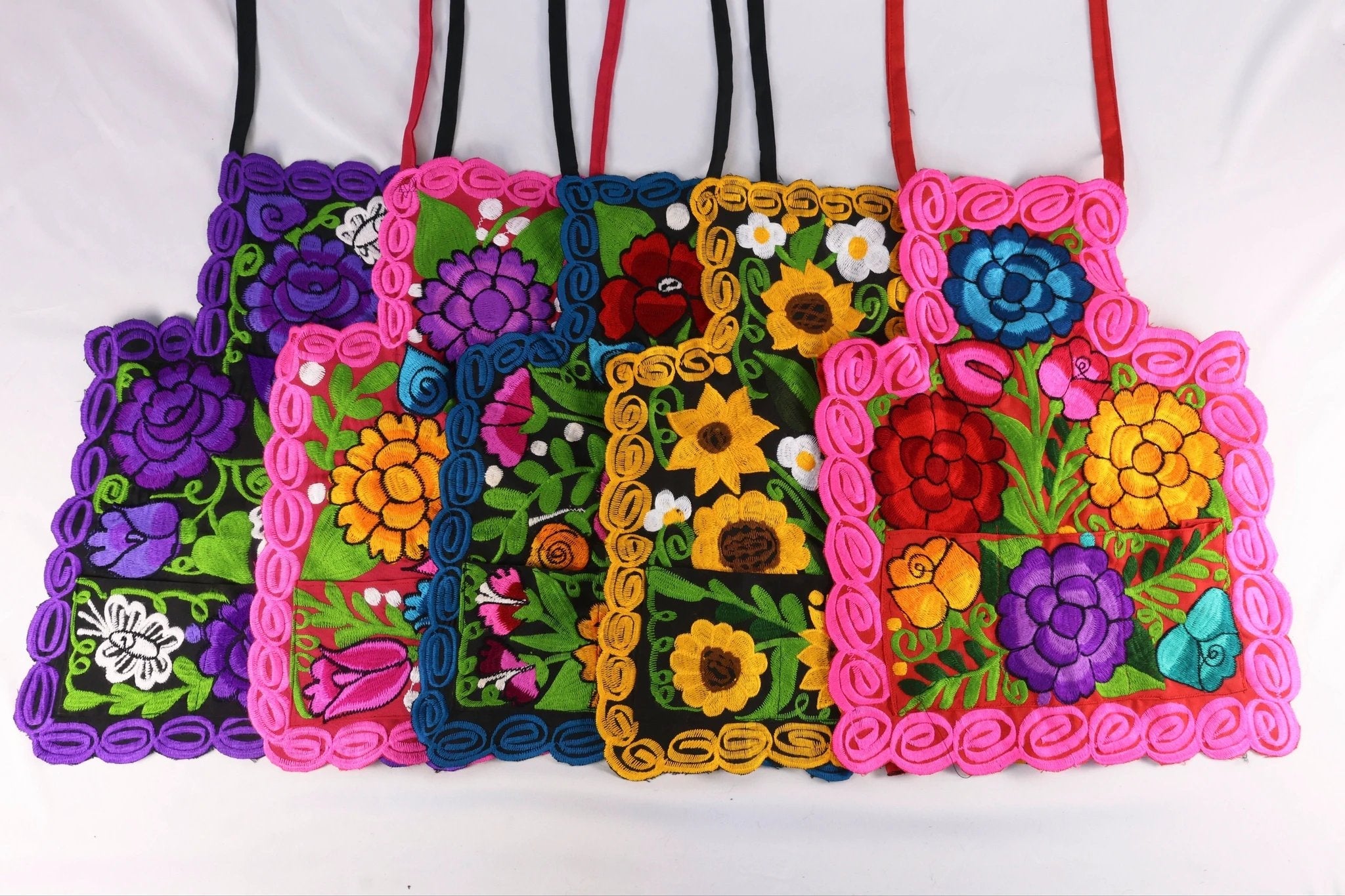 Embroidered Floral Apron Set by Anelia Co.