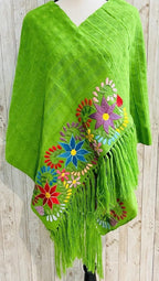 Embroidered Handmade Mexican Shawl Reboso Bordado Mexicano La Vie Bien Embroidered Handmade Mexican Shawl Reboso Bordado Mexicano