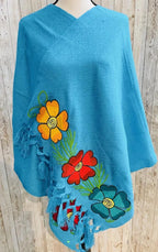 Embroidered Handmade Mexican Shawls Rebosos Bordados La Vie Bien Embroidered Handmade Mexican Shawls Rebosos Bordados