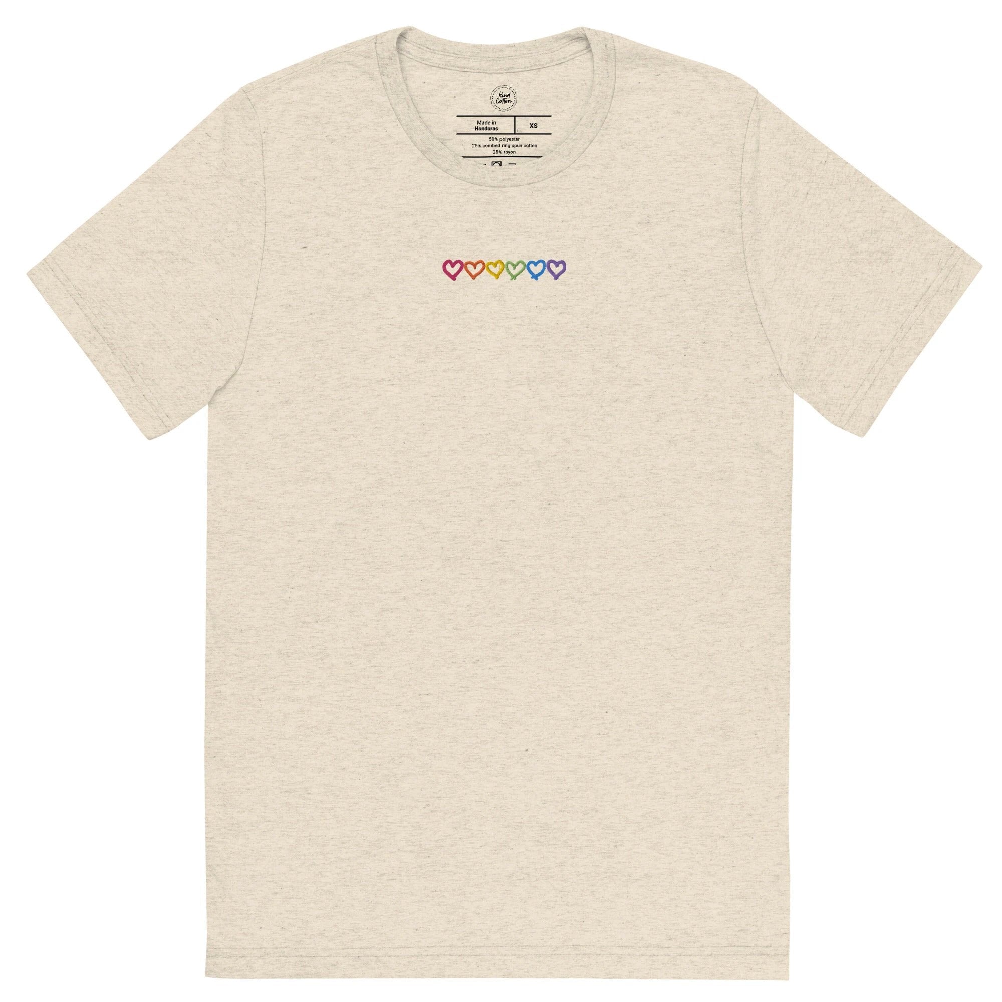 Embroidered Hearts Classic Tee by Kind Cotton