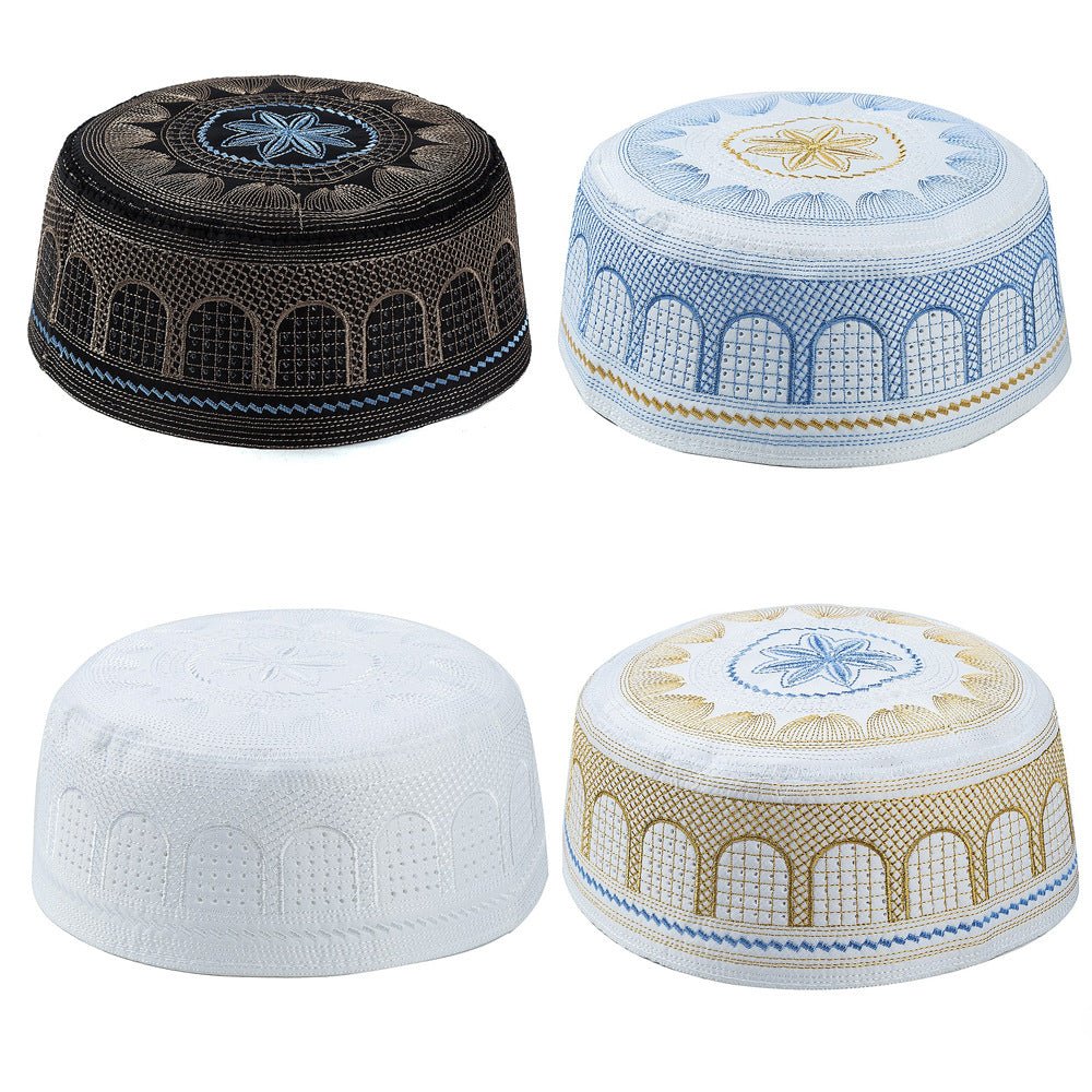 Embroidered Kufi Prayer Cap(MR088)