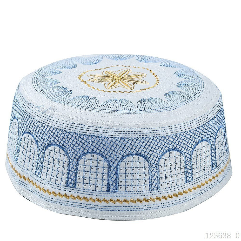 Embroidered Kufi Prayer Cap(MR088) La Vie Bien Embroidered Kufi Prayer Cap(MR088)