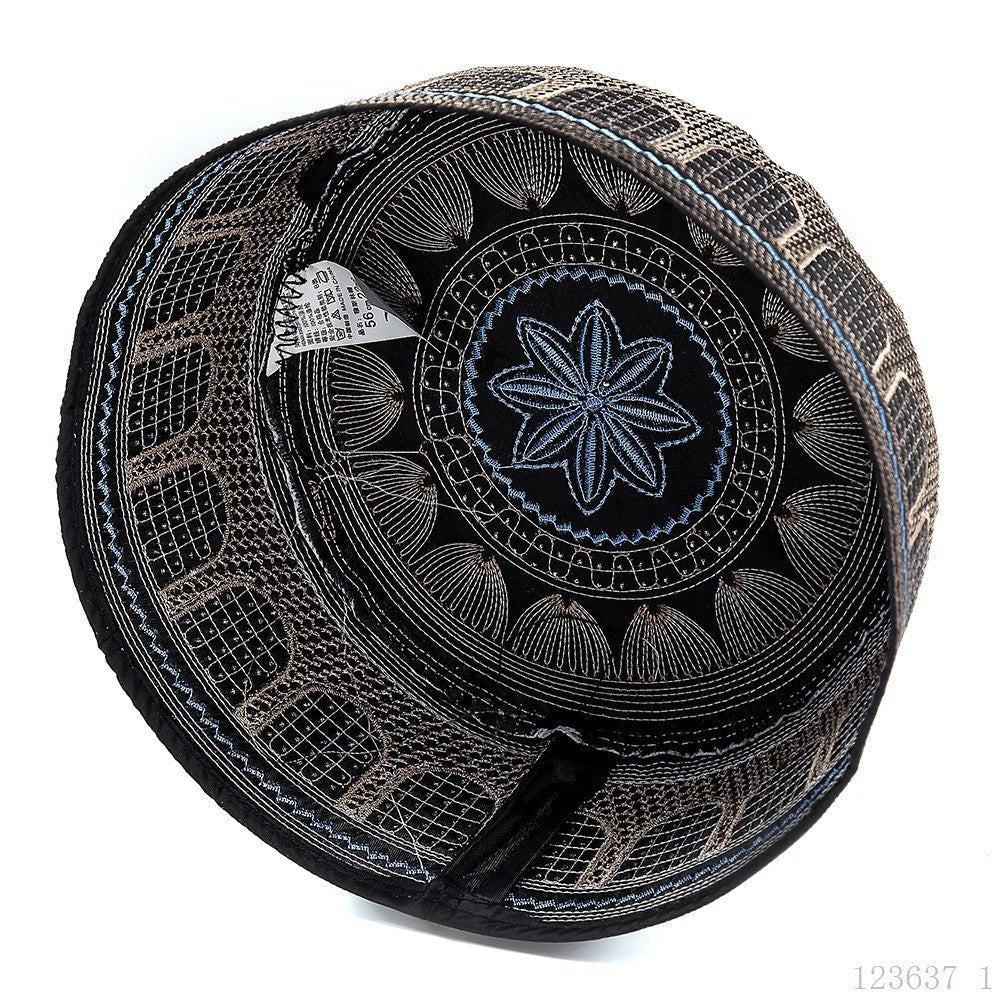 Embroidered Kufi Prayer Cap(MR088) La Vie Bien Embroidered Kufi Prayer Cap(MR088)