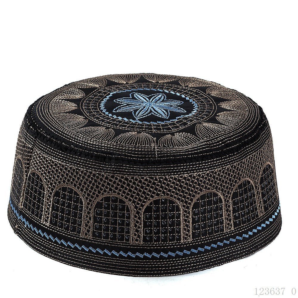 Embroidered Kufi Prayer Cap(MR088) La Vie Bien Embroidered Kufi Prayer Cap(MR088)
