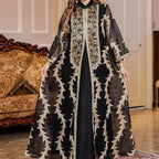 Embroidered Mesh Party Abaya (MA414)