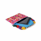 Embroidered Multi Tassel Clutch Bag | IPad Case - Thailand Bags La Vie Bien Embroidered Multi Tassel Clutch Bag | IPad Case - Thailand