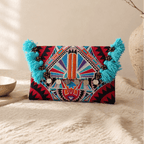 Embroidered Multi Tassel Clutch Bag | IPad Case - Thailand Bags La Vie Bien Embroidered Multi Tassel Clutch Bag | IPad Case - Thailand