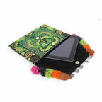 Embroidered Multi Tassel Clutch Bag | IPad Case - Thailand Bags La Vie Bien Embroidered Multi Tassel Clutch Bag | IPad Case - Thailand