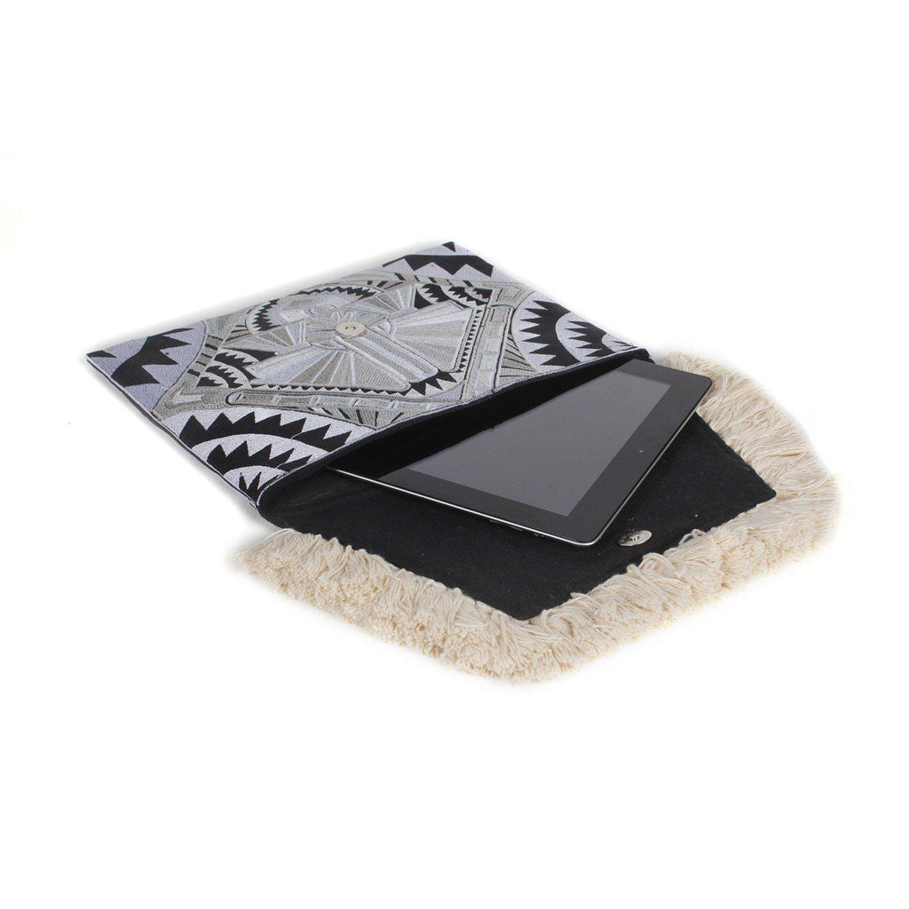 Embroidered Multi Tassel Envelope Clutch Bag - Thailand Bags La Vie Bien Embroidered Multi Tassel Envelope Clutch Bag - Thailand