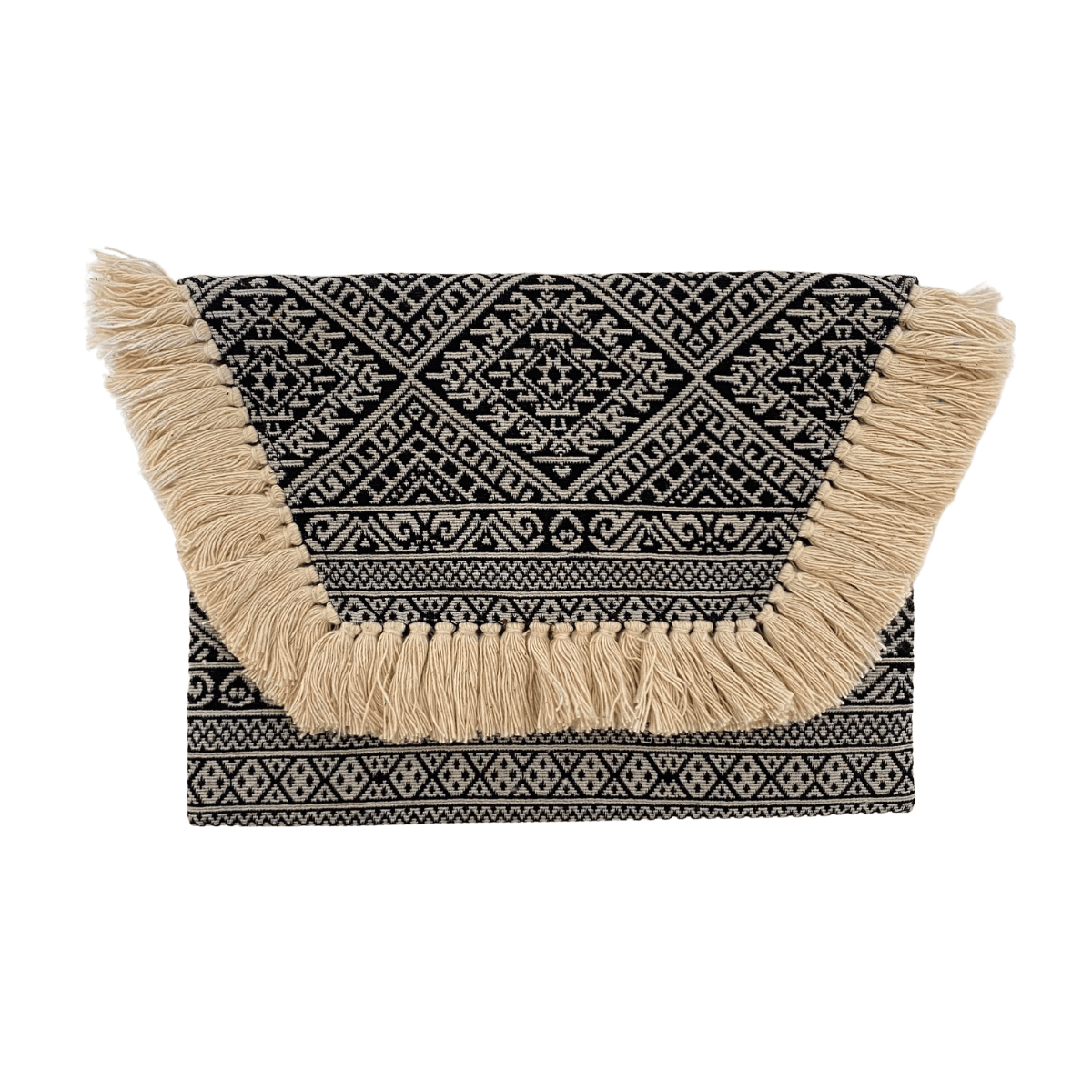 Embroidered Multi Tassel Envelope Clutch Bag - Thailand Bags La Vie Bien Embroidered Multi Tassel Envelope Clutch Bag - Thailand