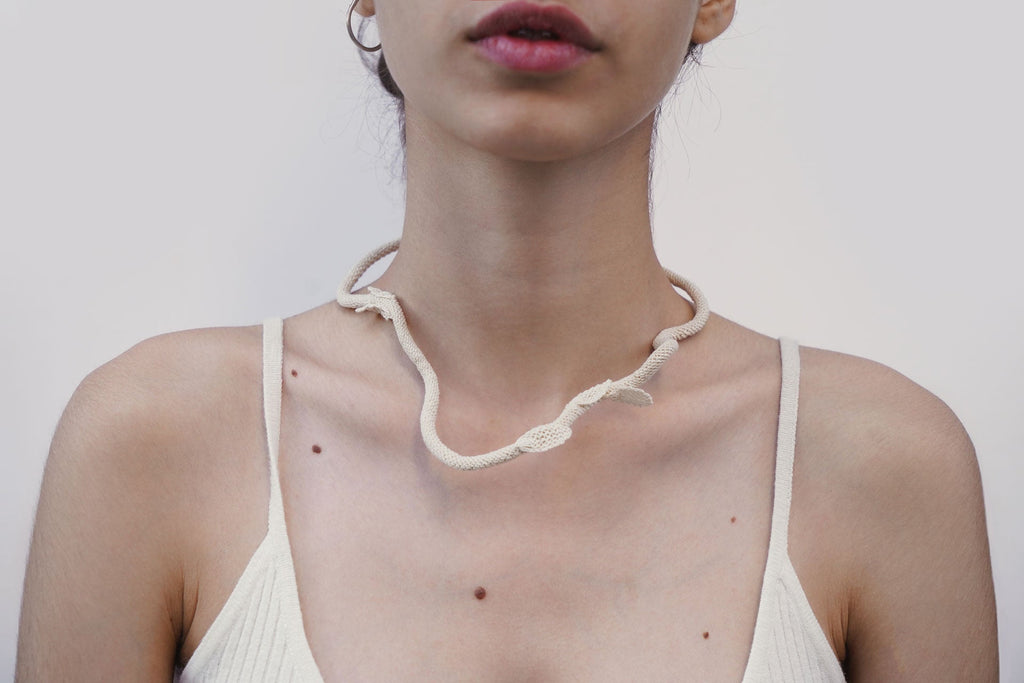 Embroidered Necklace Ring La Vie Bien Embroidered Necklace