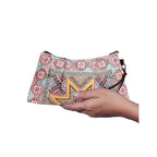 Embroidered Northern Star Wristlet - Thailand Bags La Vie Bien Embroidered Northern Star Wristlet - Thailand