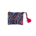 Embroidered Pompom Artisanal Coin Purse - Thailand Bags La Vie Bien Embroidered Pompom Artisanal Coin Purse - Thailand