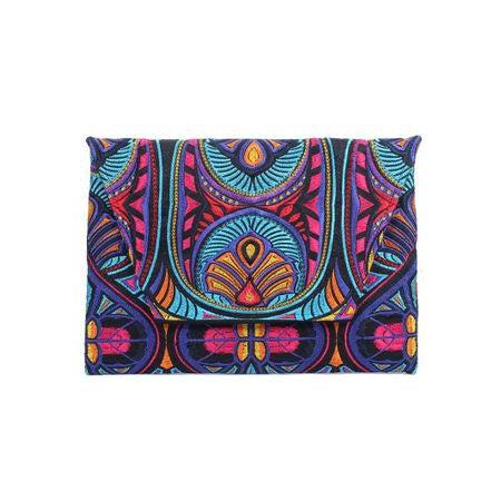 Embroidered Tahj Envelope Clutch | iPad Bag - Thailand La Vie Bien Embroidered Tahj Envelope Clutch | iPad Bag - Thailand
