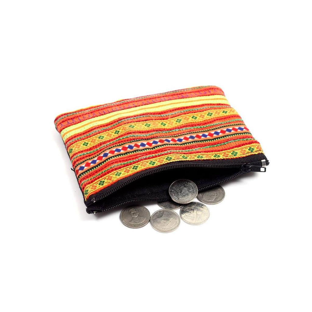 Embroidered Vintage Hmong Coin Purse - Thailand Bags La Vie Bien Embroidered Vintage Hmong Coin Purse - Thailand
