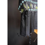 Embroidered Western Motif Poncho Style Satin Look Top "High End Bucks" by The Bullish Store