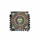 Embroidery Butterfly Clutch With Pompoms - Thailand Bags La Vie Bien Embroidery Butterfly Clutch With Pompoms - Thailand