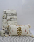 Embroidery Throw Pillow with Tassels 14" X 24" Throw Pillow La Vie Bien Embroidery Throw Pillow with Tassels 14" X 24"